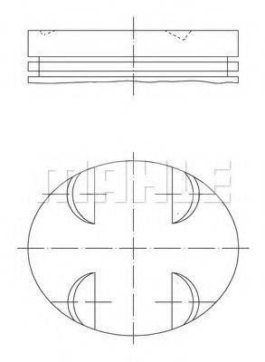 Поршень MAHLE ORIGINAL 005 24 00