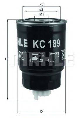 Паливний фільтр MAHLE ORIGINAL KC 189