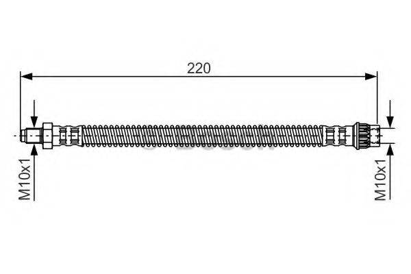 Гальмівний шланг BOSCH 1 987 481 090