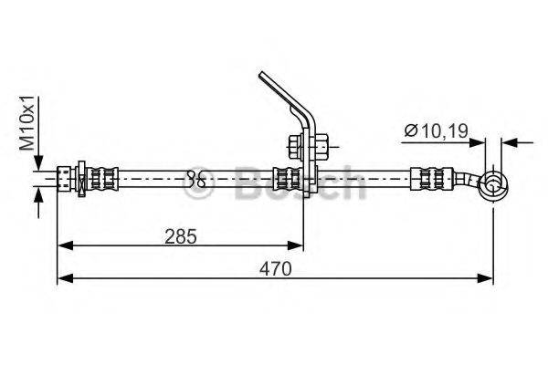 Гальмівний шланг BOSCH 1 987 481 328