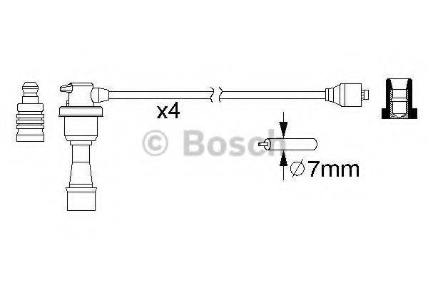 Комплект дротів запалення BOSCH 0 986 357 151