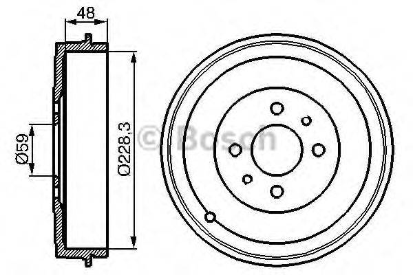 Гальмівний барабан BOSCH 0 986 477 088