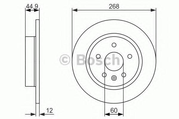 гальмівний диск BOSCH 0 986 479 C57