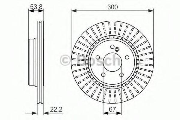 гальмівний диск BOSCH 0 986 479 653