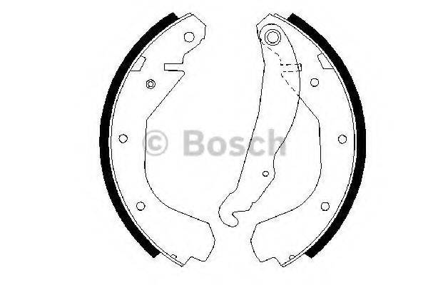 Комплект гальмівних колодок BOSCH 0 986 487 199