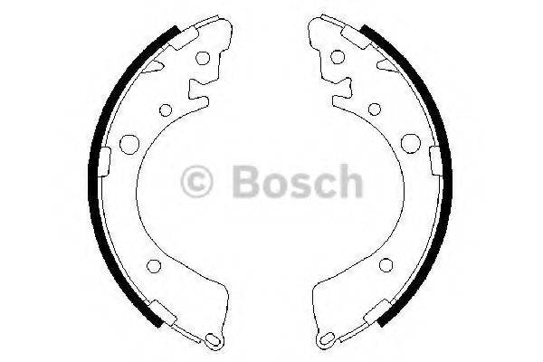 Комплект гальмівних колодок BOSCH 0 986 487 323