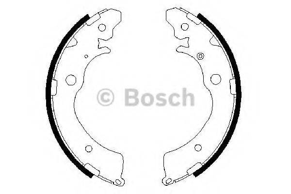 Комплект гальмівних колодок BOSCH 0 986 487 440