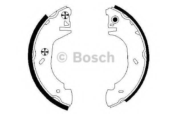 Комплект гальмівних колодок BOSCH 0 986 487 524