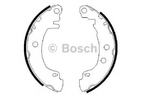 Комплект гальмівних колодок BOSCH 0 986 487 550