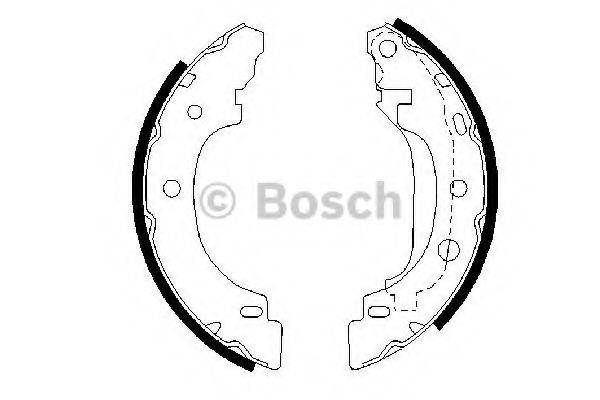 Комплект гальмівних колодок BOSCH 0 986 487 570