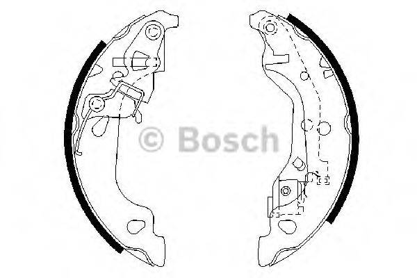 Комплект гальмівних колодок BOSCH 0 986 487 597