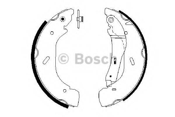 Комплект гальмівних колодок BOSCH 0 986 487 612