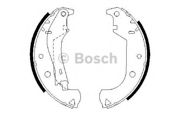 Комплект гальмівних колодок BOSCH 0 986 487 626