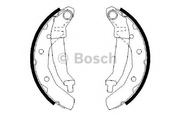 Комплект гальмівних колодок BOSCH 0 986 487 628