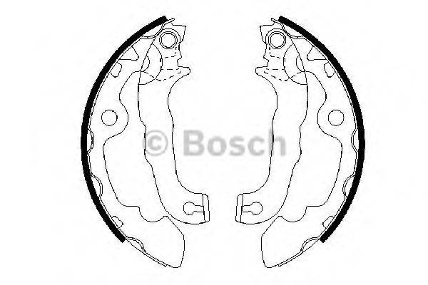 Комплект гальмівних колодок BOSCH 0 986 487 633