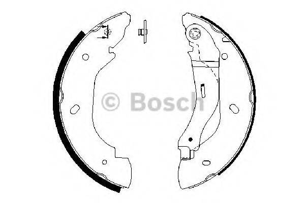 Комплект гальмівних колодок BOSCH 0 986 487 660