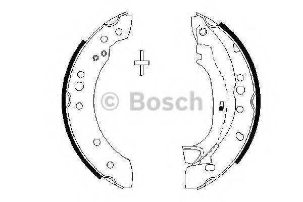 Комплект гальмівних колодок BOSCH 0 986 487 664