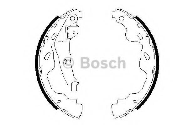 Комплект гальмівних колодок BOSCH 0 986 487 665