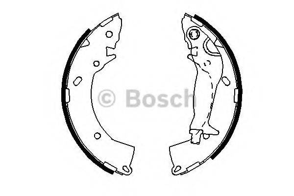 Комплект гальмівних колодок BOSCH 0 986 487 697