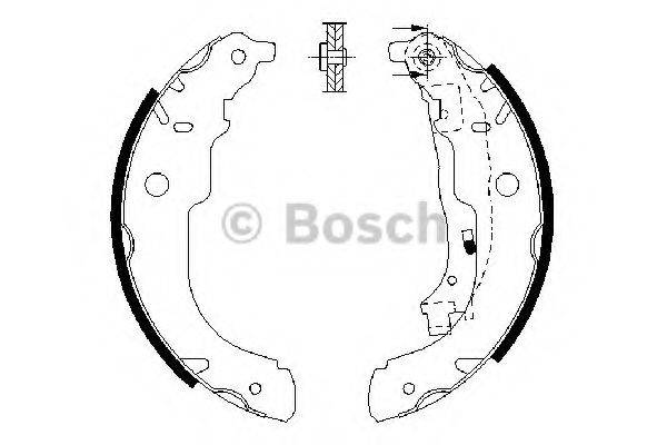 Комплект гальмівних колодок BOSCH 0 986 487 721