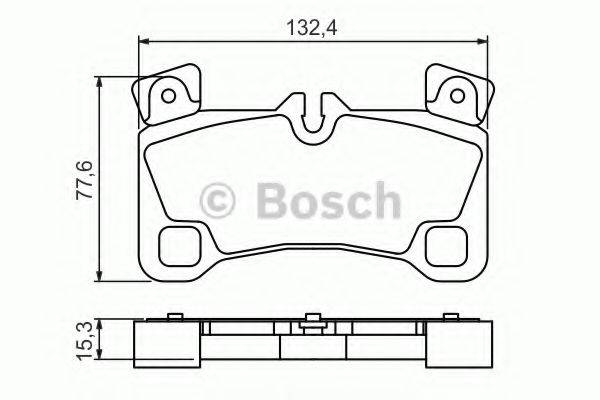 Комплект гальмівних колодок, дискове гальмо BOSCH 0 986 494 205