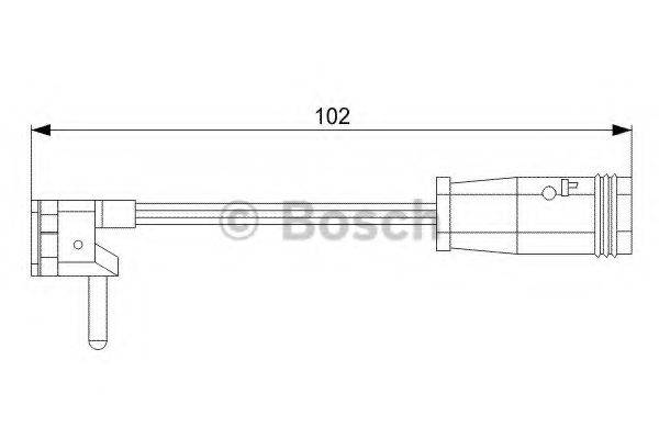 Сигналізатор, знос гальмівних колодок BOSCH 1 987 473 019