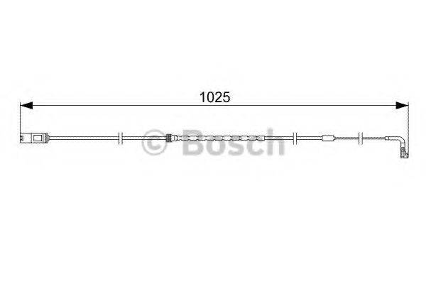 Сигналізатор, знос гальмівних колодок BOSCH 1 987 473 026