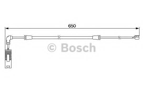 Сигналізатор, знос гальмівних колодок BOSCH 1 987 474 960