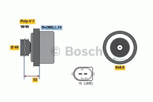 Генератор BOSCH 0 986 041 750