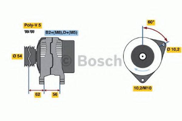 Генератор BOSCH 0 986 047 280