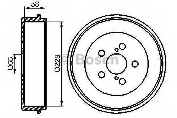 Гальмівний барабан BOSCH 0 986 477 140