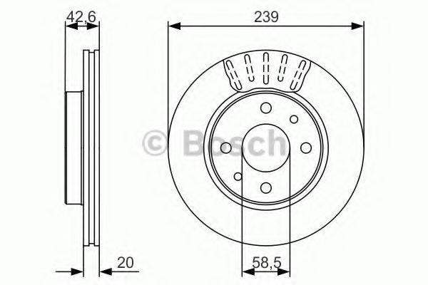 гальмівний диск BOSCH 0 986 479 082