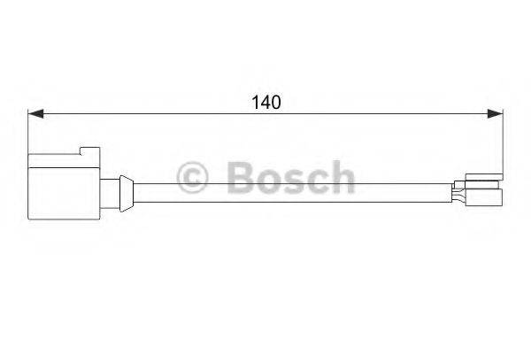 Сигналізатор, знос гальмівних колодок BOSCH 1 987 474 566