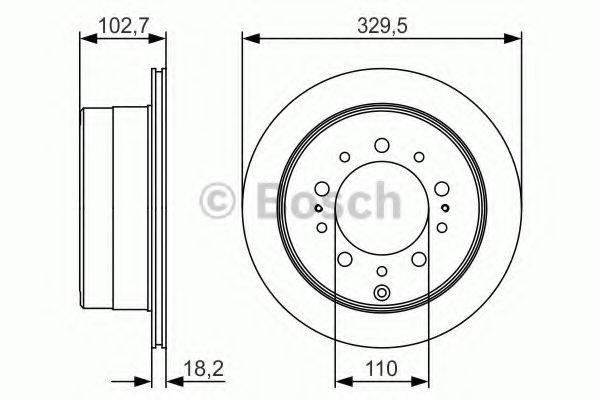 гальмівний диск BOSCH 0 986 479 R15