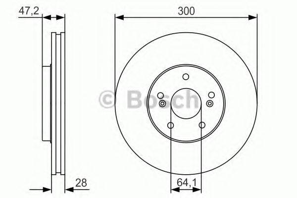 гальмівний диск BOSCH 0 986 479 R47