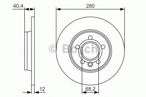 гальмівний диск BOSCH 0 986 479 R91