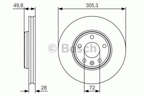 гальмівний диск BOSCH 0 986 479 R93