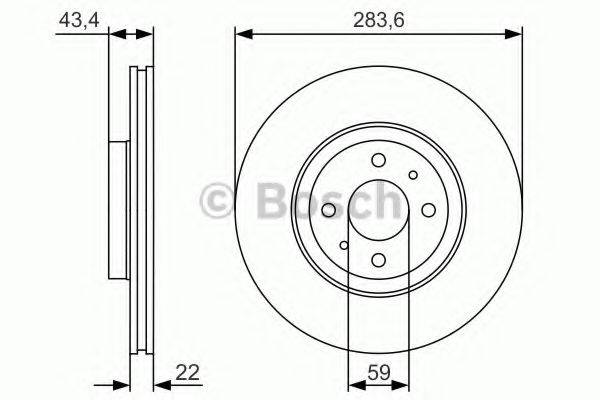 гальмівний диск BOSCH 0 986 479 S01