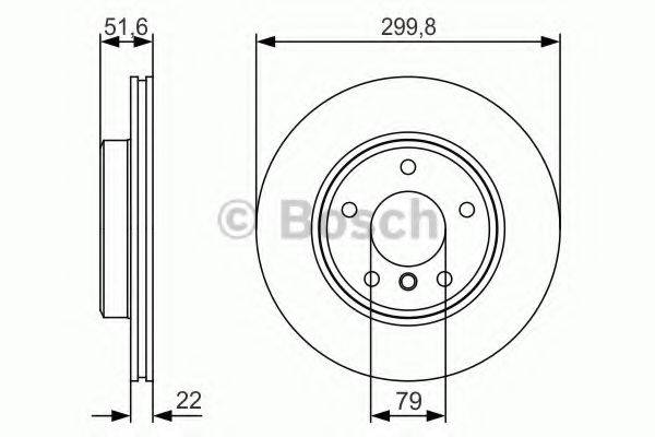 гальмівний диск BOSCH 0 986 479 S32