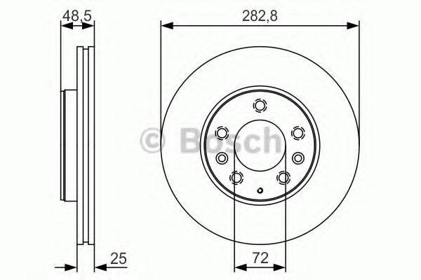 гальмівний диск BOSCH 0 986 479 S60