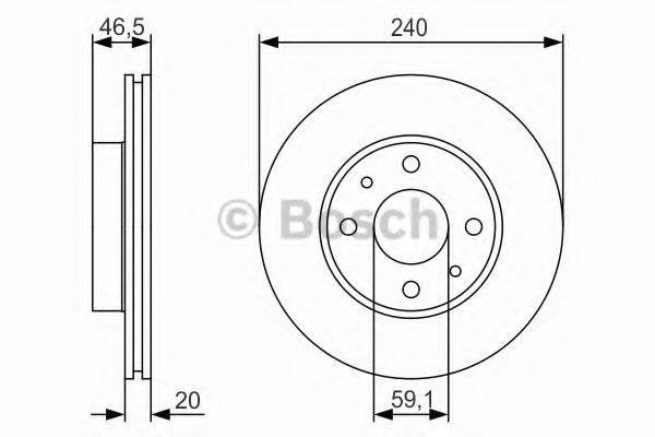 гальмівний диск BOSCH 0 986 479 S74