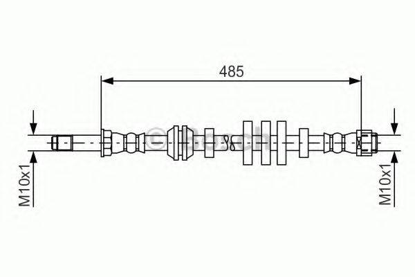 Гальмівний шланг BOSCH 1 987 481 568