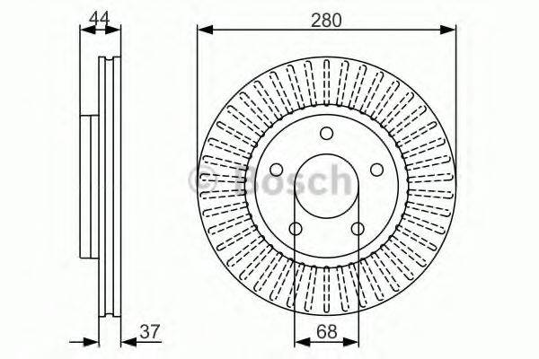 гальмівний диск BOSCH 0 986 479 A28