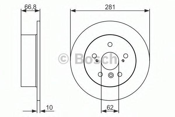 гальмівний диск BOSCH 0 986 479 C21