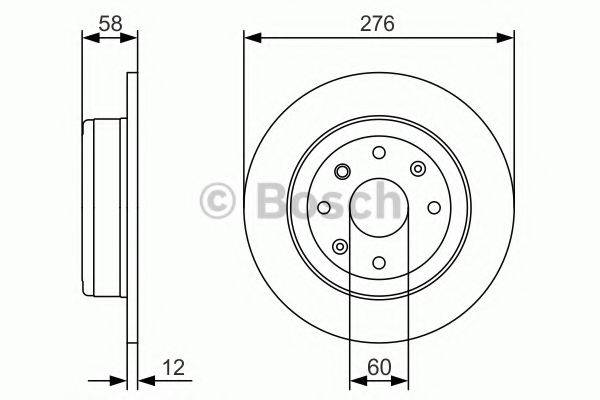 гальмівний диск BOSCH 0 986 479 A56