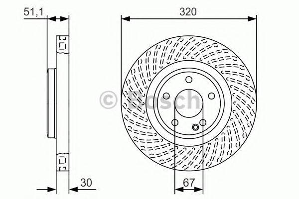 гальмівний диск BOSCH 0 986 479 A59