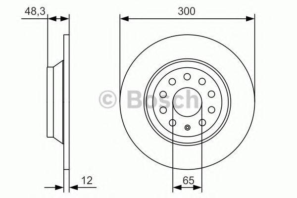 гальмівний диск BOSCH 0 986 479 A84