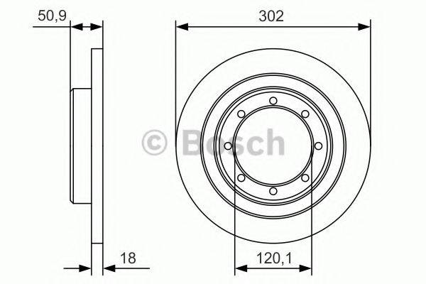 гальмівний диск BOSCH 0 986 479 A93