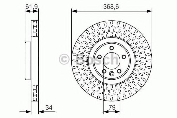 гальмівний диск BOSCH 0 986 479 B18