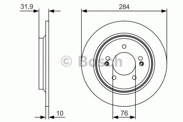 гальмівний диск BOSCH 0 986 479 V09